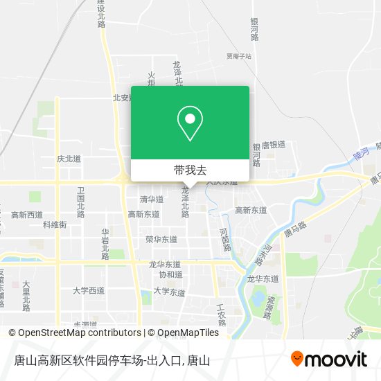 唐山高新区软件园停车场-出入口地图