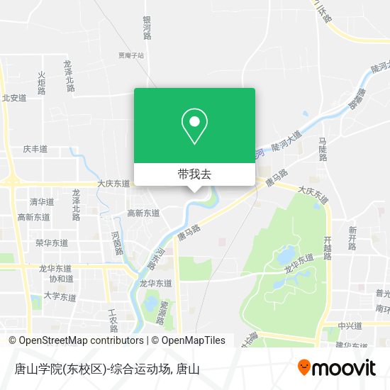 唐山学院(东校区)-综合运动场地图