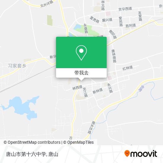 唐山市第十六中学地图