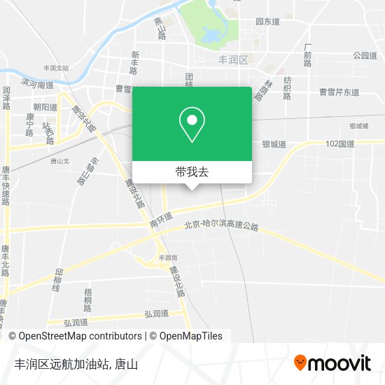 丰润区远航加油站地图