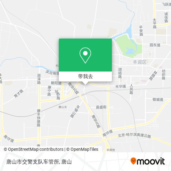 唐山市交警支队车管所地图