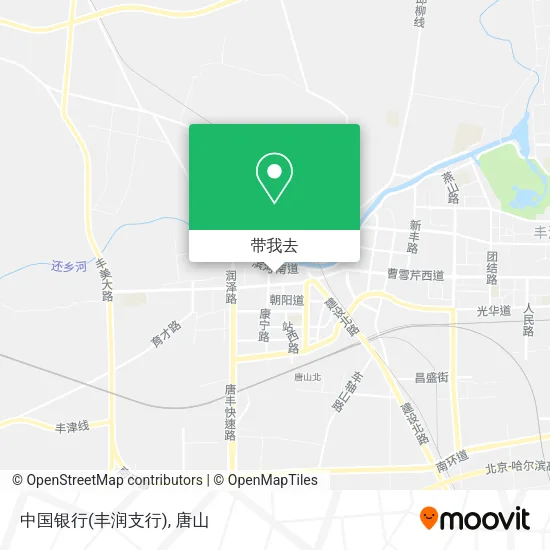 中国银行(丰润支行)地图
