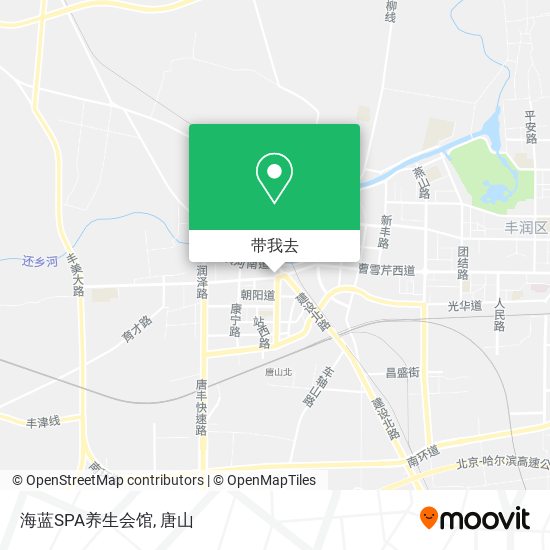 海蓝SPA养生会馆地图