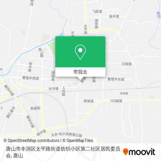 唐山市丰润区太平路街道纺织小区第二社区居民委员会地图