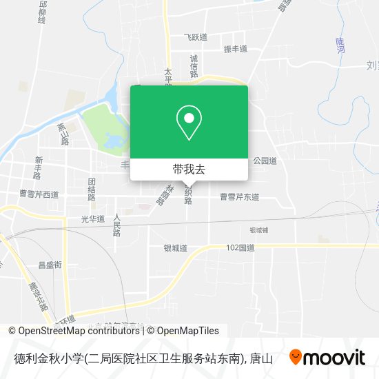 德利金秋小学(二局医院社区卫生服务站东南)地图