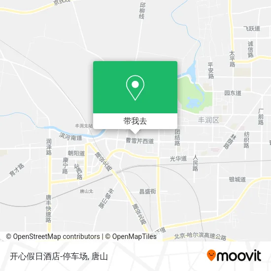 开心假日酒店-停车场地图