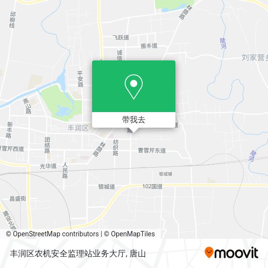 丰润区农机安全监理站业务大厅地图