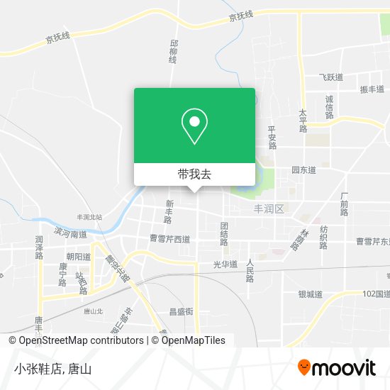 小张鞋店地图