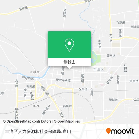 丰润区人力资源和社会保障局地图