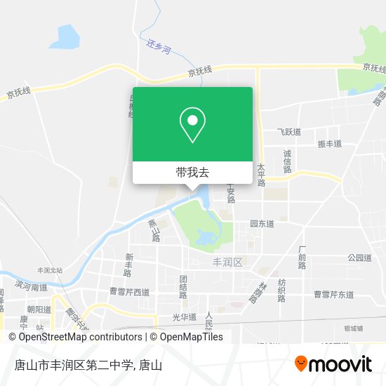 唐山市丰润区第二中学地图