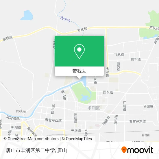 唐山市丰润区第二中学地图