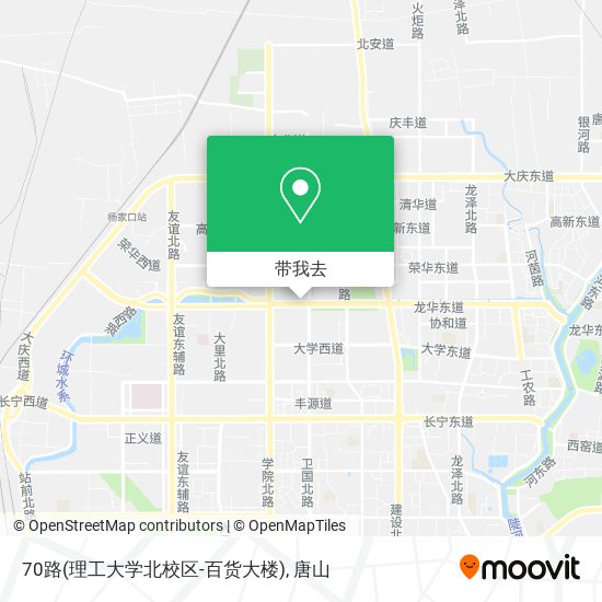 70路(理工大学北校区-百货大楼)地图