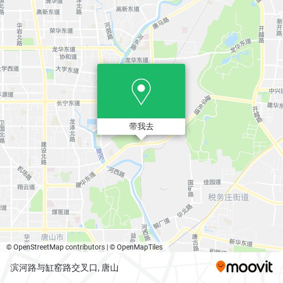 滨河路与缸窑路交叉口地图