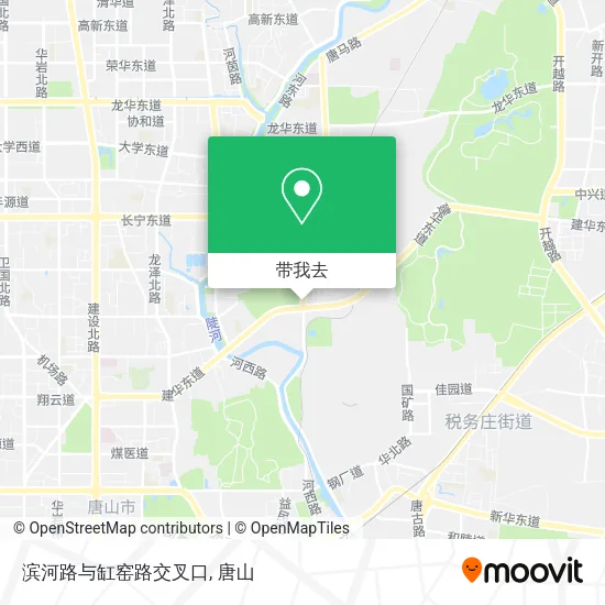 滨河路与缸窑路交叉口地图