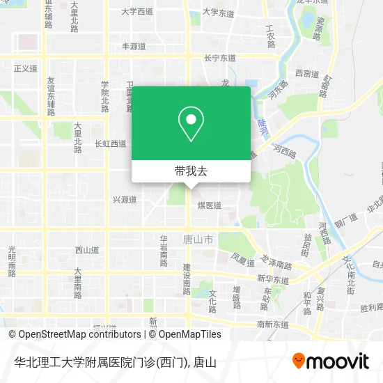 华北理工大学附属医院门诊(西门)地图
