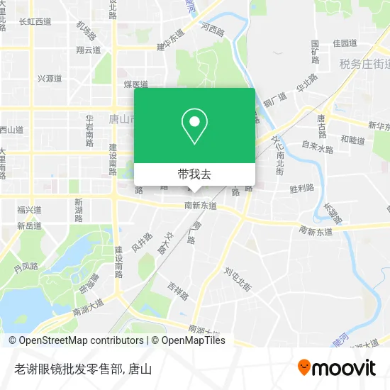 老谢眼镜批发零售部地图