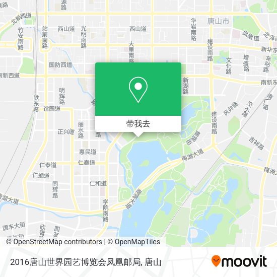 2016唐山世界园艺博览会凤凰邮局地图
