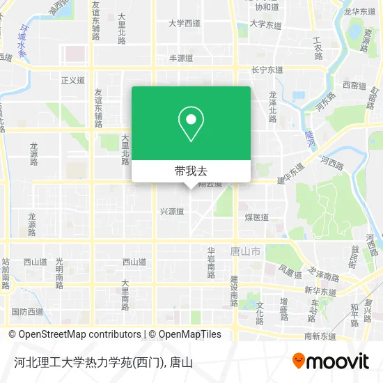 河北理工大学热力学苑(西门)地图