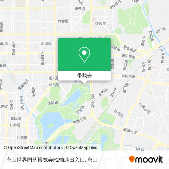 唐山世界园艺博览会F2辅助出入口地图