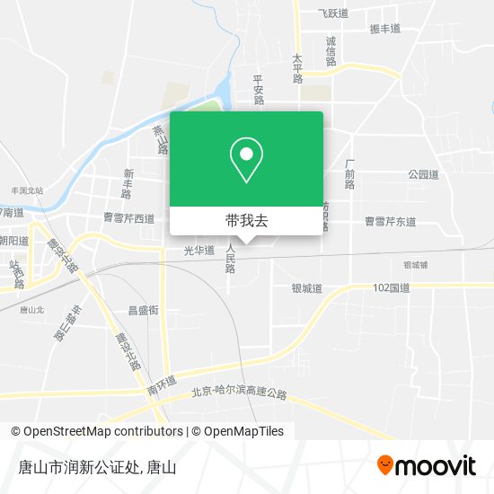 唐山市润新公证处地图