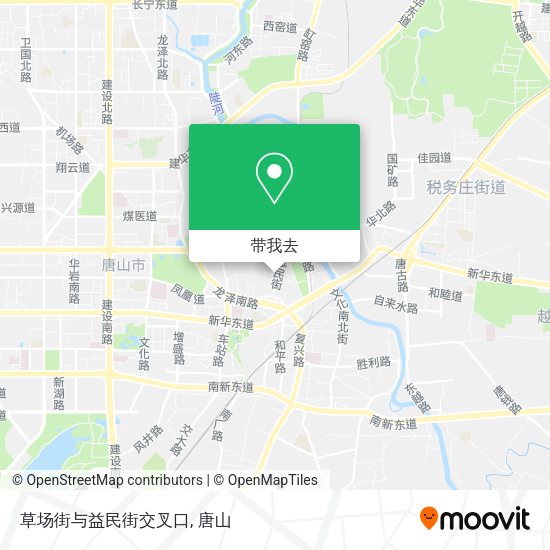 草场街与益民街交叉口地图