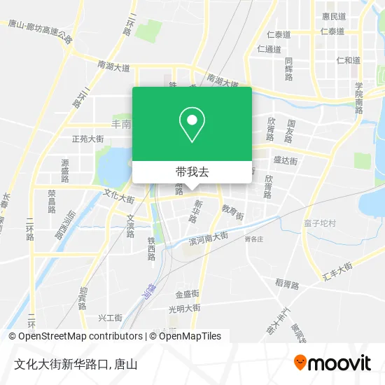文化大街新华路口地图