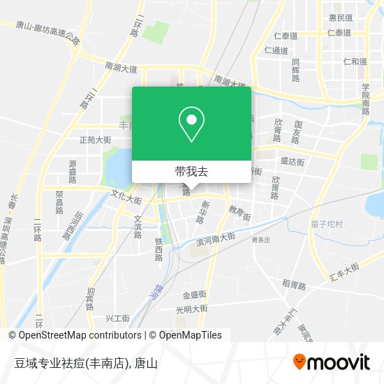 豆域专业祛痘(丰南店)地图