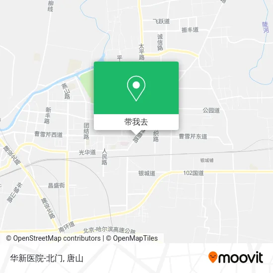 华新医院-北门地图
