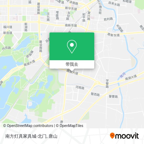 南方灯具家具城-北门地图