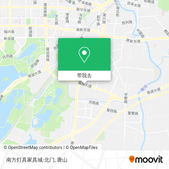 南方灯具家具城-北门地图