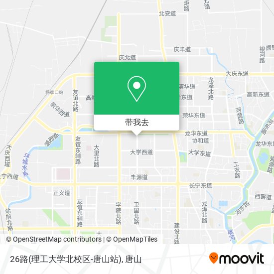 26路(理工大学北校区-唐山站)地图