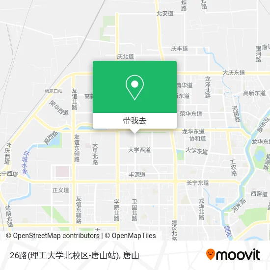 26路(理工大学北校区-唐山站)地图