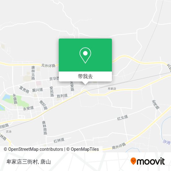 卑家店三街村地图