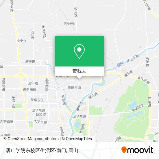 唐山学院东校区生活区-南门地图