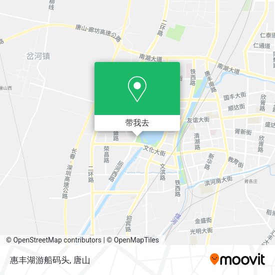惠丰湖游船码头地图