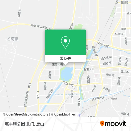 惠丰湖公园-北门地图