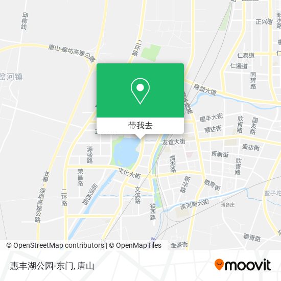 惠丰湖公园-东门地图
