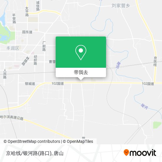 京哈线/银河路(路口)地图
