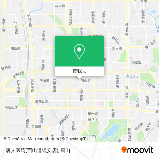 唐人医药(西山道银安店)地图