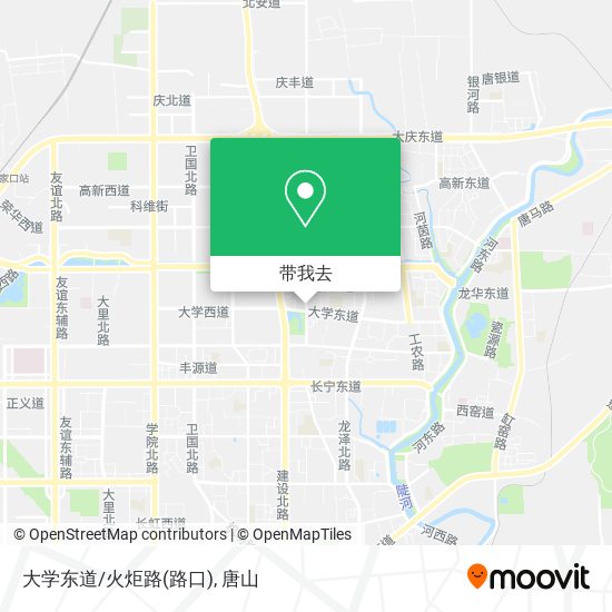 大学东道/火炬路(路口)地图