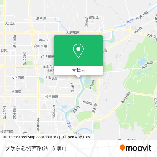 大学东道/河西路(路口)地图