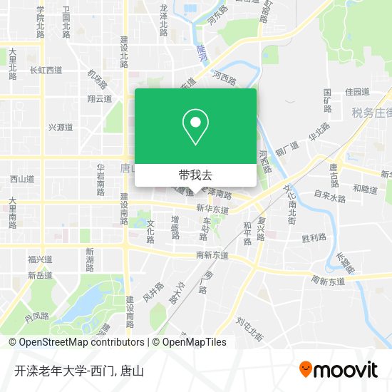 开滦老年大学-西门地图