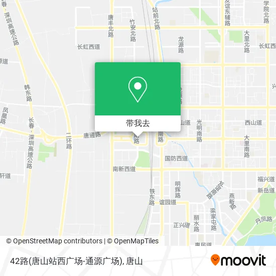 42路(唐山站西广场-通源广场)地图