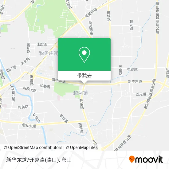 新华东道/开越路(路口)地图