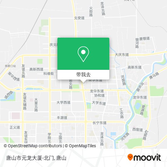 唐山市元龙大厦-北门地图