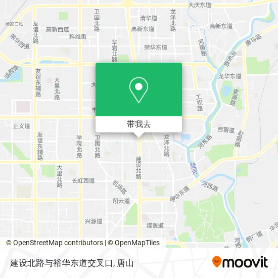 建设北路与裕华东道交叉口地图
