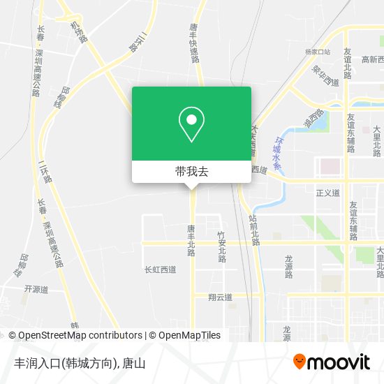 丰润入口(韩城方向)地图