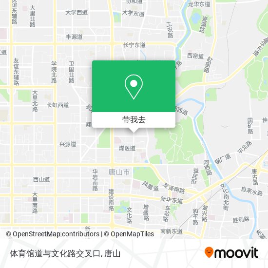 体育馆道与文化路交叉口地图