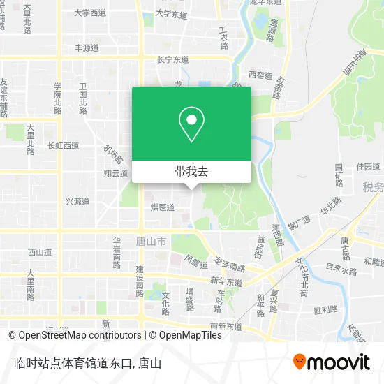 临时站点体育馆道东口地图