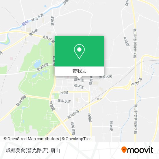 成都美食(普光路店)地图